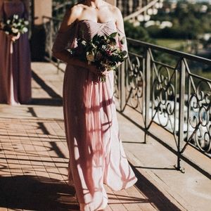 Morilee Gown Strapless with Rousched Boddice